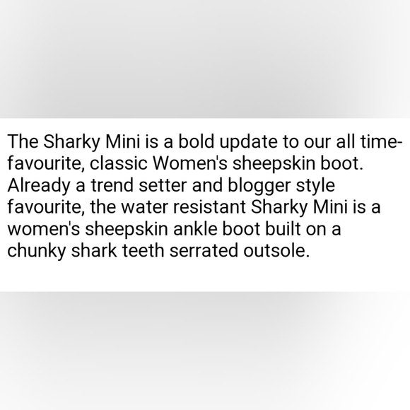 EMU Australia Sharky Boot Gray size 6* - Picture 4 of 4